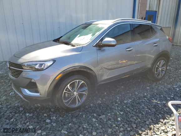2021 Buick Encore GX Essence with VIN KL4MMFSL5MB143241, listed as a Copart auction lot 49998005 with 122,262 mi miles and Clean Title. Bid and sale history available at carsss.com. Image 1.