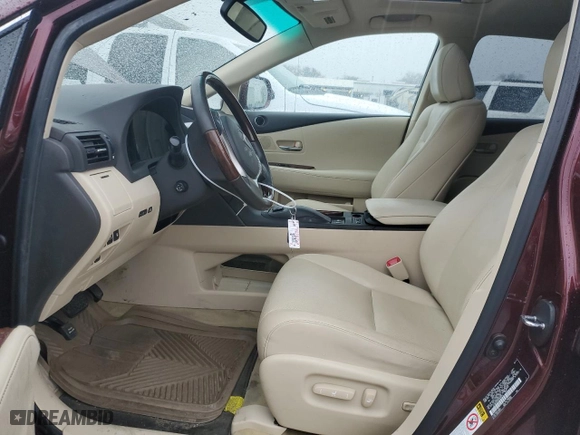 2013 Lexus RX 450h with VIN JTJZB1BA3D2008761, listed as a Copart auction lot 87457814 with 0 mi miles and Salvage Title. Bid and sale history available at carsss.com. Image 7.