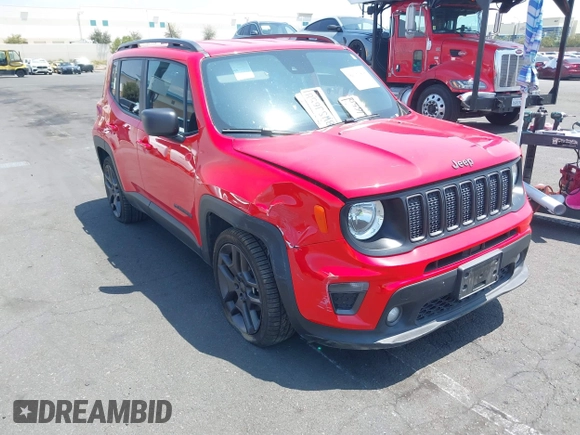 2021 Jeep Renegade Latitude with VIN ZACNJCBB4MPM32798, listed as a IAAI auction lot 42180438 with 31,859 mi miles and . Bid and sale history available at DreamBid. Image 13.