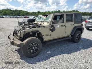2017 Jeep Wrangler Unlimited Sport with VIN 1C4BJWDG1HL568722, listed as a Copart auction lot 63590075 with 107,747 mi miles and Clean title. Bid and sale history available at DreamBid. Image 1.