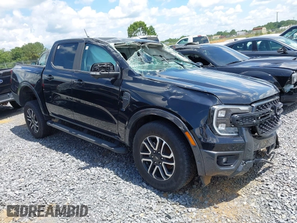 2024 Ford Ranger Lariat with VIN 1FTER4KH3RLE27092, listed as a IAAI auction lot 42726630 with Not provided miles and . Bid and sale history available at DreamBid. Image 1.