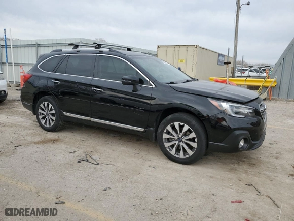 2018 Subaru Outback Touring with VIN 4S4BSETC1J3326617, listed as a Copart auction lot 85568744 with 91,611 mi miles and Salvage Title. Bid and sale history available at carsss.com. Image 4.