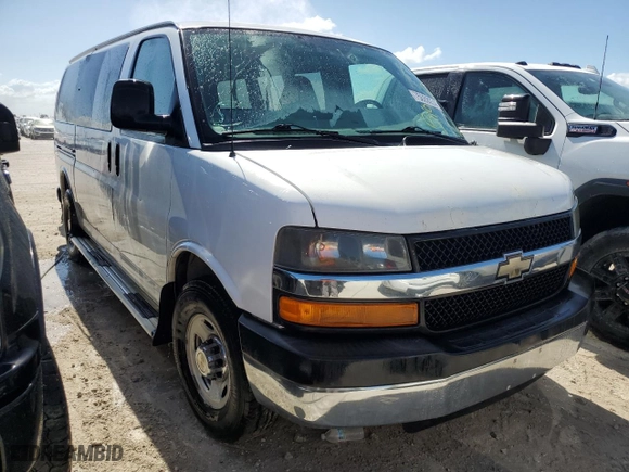 2012 Chevrolet Express Passenger 1LT with VIN 1GAZGYFG6C1134377, listed as a Copart auction lot 75669234 with 0 mi miles and Non Repairable. Bid and sale history available at carsss.com. Image 4.