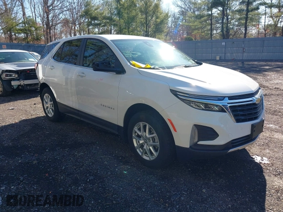 2024 Chevrolet Equinox LT with VIN 3GNAXUEG5RL314862, listed as a IAAI auction lot 41803691 with 13,841 mi miles. Bid and sale history available at carsss.com. Image 1.