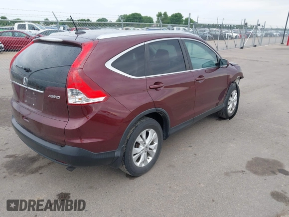 2013 Honda CR-V EX-L with VIN 5J6RM4H79DL076089, listed as a IAAI auction lot 42445825 with 168,076 mi miles and . Bid and sale history available at DreamBid. Image 4.