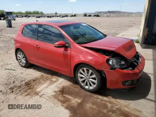2012 Volkswagen Golf TDI w/Sunroof & Nav with VIN WVWBM7AJ4CW075072, listed as a Copart auction lot 53753015 with 157,045 mi miles and Salvage title. Bid and sale history available at DreamBid. Image 4.