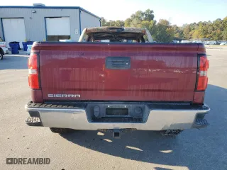2015 GMC Sierra 1500 SLE with VIN 3GTU2UEC4FG194526, listed as a Copart auction lot 76981004 with 0 mi miles and Salvage Title. Bid and sale history available at carsss.com. Image 6.
