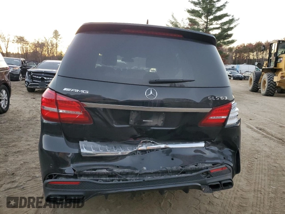 2017 Mercedes-Benz GLS with VIN 4JGDF7FE0HA789862, listed as a Copart auction lot 78860534 with 69,242 mi miles and Salvage Title. Bid and sale history available at carsss.com. Image 6.