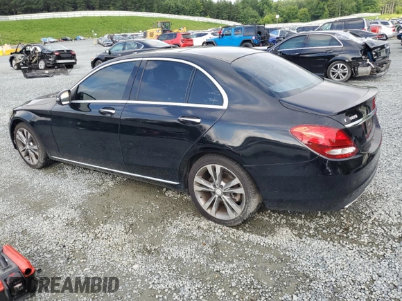 2016 Mercedes-Benz C 300 with VIN 55SWF4JB7GU129184, listed as a Copart auction lot 64310895 with 136,660 mi miles and Salvage title. Bid and sale history available at DreamBid. Image 2.