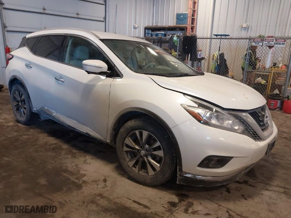 2015 Nissan Murano S with VIN 5N1AZ2MG7FN249982, listed as a IAAI auction lot 41632817 with 112,025 mi miles. Bid and sale history available at carsss.com. Image 1.