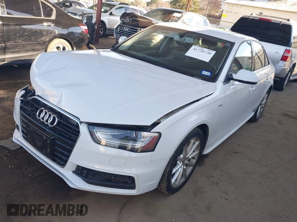 2015 Audi A4 Premium Plus z VIN WAUEFAFL4FN018585, wystawiony jako IAAI lot #41720730 z przebiegiem 65 807 mil mil oraz . Historia ofert i sprzedaży dostępna na DreamBid. Obrazek 2.