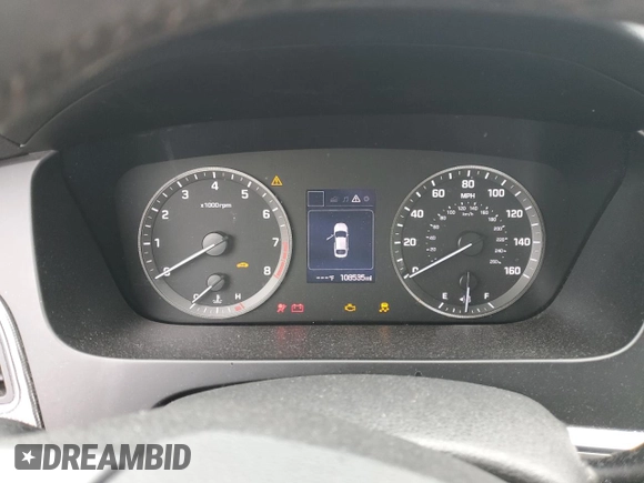 2015 Hyundai Sonata Sport with VIN 5NPE34AF8FH243834, listed as a Copart auction lot 48398125 with 108,535 mi miles and Salvage title. Bid and sale history available at DreamBid. Image 9.