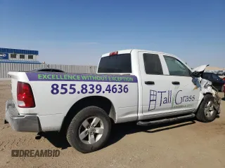 2021 Ram 1500 Classic Tradesman with VIN 1C6RR6FT4MS563927, listed as a Copart auction lot 76376334 with 57,962 mi miles and Salvage Title. Bid and sale history available at carsss.com. Image 3.