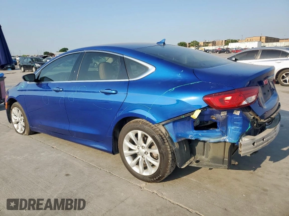 2015 Chrysler 200 C with VIN 1C3CCCCB7FN740079, listed as a Copart auction lot 53384965 with 100,944 mi miles and Salvage Title. Bid and sale history available at carsss.com. Image 2.