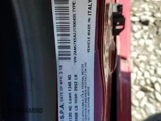 2018 Maserati Ghibli с VIN ZAM57XSA2J1300405, выставлен на аукционе Copart как лот 47807815 с пробегом Не указан миль и Списание • Salvage title. История ставок и продаж доступна на DreamBid. Изображение 12.