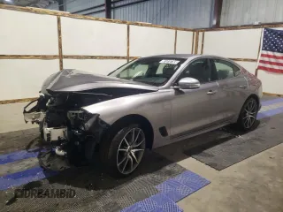 2023 Genesis G70 2.0T with VIN KMTG34TA7PU131707, listed as a Copart auction lot 81918783 with 5,700 mi miles and Non Repairable. Bid and sale history available at DreamBid. Image 1.