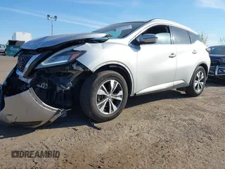 2021 Nissan Murano SV with VIN 5N1AZ2BS3MC144498, listed as a IAAI auction lot 42071696 with 83,014 mi miles and . Bid and sale history available at DreamBid. Image 2.