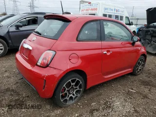 2013 FIAT 500 Turbo with VIN 3C3CFFHH9DT560167, listed as a Copart auction lot 80938124 with 95,333 mi miles and Clean title. Bid and sale history available at DreamBid. Image 3.