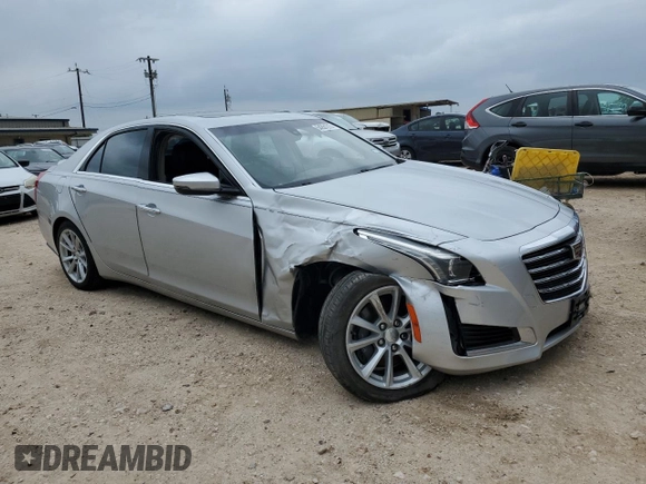 2017 Cadillac CTS RWD with VIN 1G6AP5SX0H0187343, listed as a Copart auction lot 54261215 with 45,812 mi miles and Salvage title. Bid and sale history available at DreamBid. Image 4.