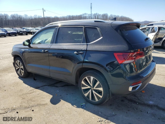 2022 Volkswagen Taos SE with VIN 3VVLX7B28NM027274, listed as a Copart auction lot 46595745 with 37,293 mi miles and Salvage Title. Bid and sale history available at carsss.com. Image 2.