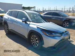 2023 Toyota Corolla Cross Hybrid S with VIN 7MUFBABG7PV005942, listed as a IAAI auction lot 41488670 with Not provided miles and . Bid and sale history available at DreamBid. Image 1.
