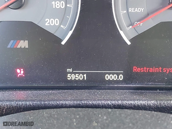 2016 BMW M4 with VIN WBS3R9C51GK708621, listed as a IAAI auction lot 41678133 with 59,501 mi miles. Bid and sale history available at carsss.com. Image 15.