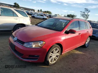 2015 Volkswagen Golf SportWagen TDI S with VIN 3VWFA7AU1FM512984, listed as a Copart auction lot 87753325 with 70,006 mi miles and Salvage Title. Bid and sale history available at carsss.com. Image 1.
