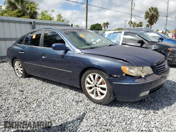 2006 Hyundai Azera SE with VIN KMHFC46F36A129241, listed as a Copart auction lot 51295615 with Not provided miles and Salvage title. Bid and sale history available at DreamBid. Image 4.