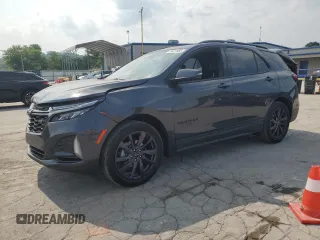 2022 Chevrolet Equinox RS with VIN 3GNAXWEV9NS210000, listed as a Copart auction lot 59471905 with 15,810 mi miles and Salvage title. Bid and sale history available at DreamBid. Image 1.