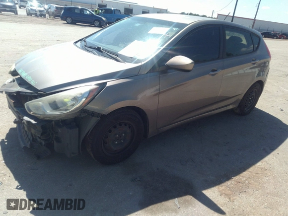 2014 Hyundai Accent GS with VIN KMHCT5AE6EU157393, listed as a IAAI auction lot 42188160 with 221,375 mi miles and . Bid and sale history available at DreamBid. Image 2.