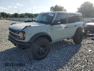 2024 Ford Bronco Wildtrak z VIN 1FMEE2BPXRLB16732, wystawiony jako Copart lot #56394005 z przebiegiem 8 428 mil mil oraz Szkoda całkowita • Salvage title. Historia ofert i sprzedaży dostępna na DreamBid. Obrazek 1.