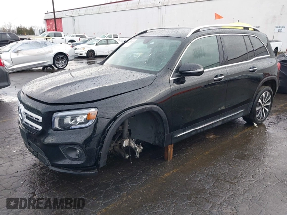 2023 Mercedes-Benz GLB 250 с VIN W1N4M4HB3PW261061, выставлен на аукционе IAAI как лот 41478412 с пробегом 23 500 миль миль и . История ставок и продаж доступна на DreamBid. Изображение 2.