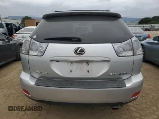 2008 Lexus RX 400h with VIN JTJHW31U382045287, listed as a Copart auction lot 54551125 with 146,487 mi miles and Salvage Title. Bid and sale history available at DreamBid. Image 6.