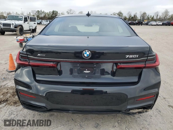 2022 BMW 7 Series 750i xDrive with VIN WBA7U2C08NCJ21887, listed as a Copart auction lot 86499504 with Not provided miles and Non repairable. Bid and sale history available at DreamBid. Image 6.