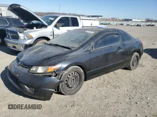 2006 Honda Civic Cpe LX with VIN 2HGFG11686H504719, listed as a Copart auction lot 42213575 with 214,270 mi miles and Salvage Title. Bid and sale history available at carsss.com. Image 1.