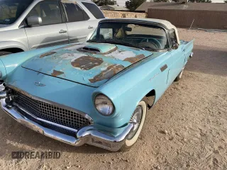 1957 Ford Thunderbird with VIN D7FH274796, listed as a Copart auction lot 53172685 with 9,999 mi miles and Clean Title. Bid and sale history available at DreamBid. Image 2.