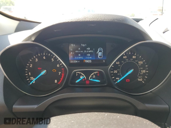 2019 Ford Escape Titanium with VIN 1FMCU9J97KUA21390, listed as a Copart auction lot 57640175 with 51,254 mi miles and Salvage title. Bid and sale history available at DreamBid. Image 9.