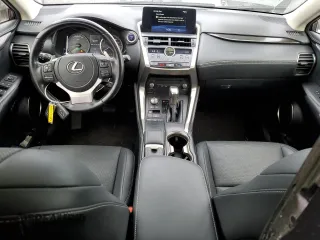 2021 Lexus NX 300h with VIN JTJGJRDZ9M2155016, listed as a Copart auction lot 49876235 with 43,870 mi miles and Salvage title. Bid and sale history available at DreamBid. Image 8.