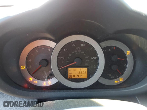2007 Toyota RAV4 Sport with VIN JTMBD32V475111266, listed as a Copart auction lot 52292615 with 112,503 mi miles and Salvage Title. Bid and sale history available at carsss.com. Image 9.