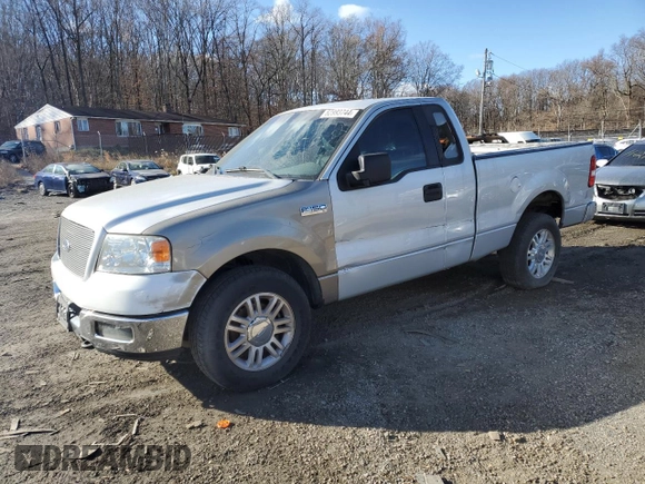 2005 Ford F-150 XL with VIN 1FTRF14W95NA87238, listed as a Copart auction lot 82993744 with 0 mi miles and Salvage Title. Bid and sale history available at carsss.com. Image 1.