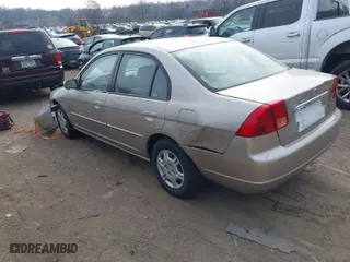 2002 Honda Civic LX with VIN 1HGES16612L042486, listed as a IAAI auction lot 41908839 with 1 mi miles. Bid and sale history available at carsss.com. Image 3.