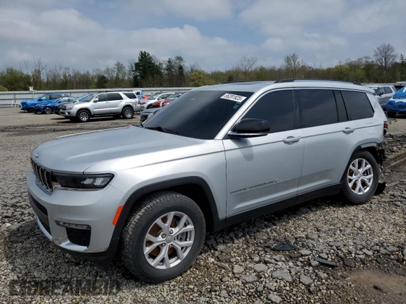 2021 Jeep Grand Cherokee Limited with VIN 1C4RJKBG0M8130202, listed as a Copart auction lot 55281825 with 51,208 mi miles and Salvage Title. Bid and sale history available at DreamBid. Image 1.