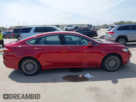 2014 Ford Fusion Titanium with VIN 3FA6P0K92ER293480, listed as a IAAI auction lot 41792642 with 156,828 mi miles. Bid and sale history available at carsss.com. Image 14.