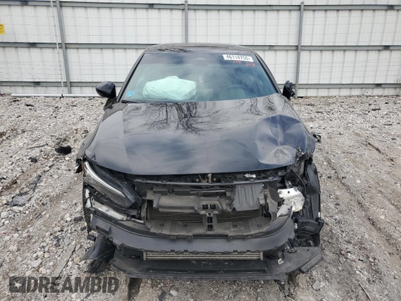 2022 Honda Civic Si with VIN 2HGFE1E55NH473130, listed as a Copart auction lot 46114755 with 34,367 mi miles and Salvage Title. Bid and sale history available at DreamBid. Image 5.