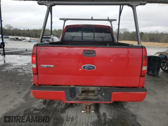 2005 Ford F-150 STX with VIN 1FTRX14W75FB71761, listed as a Copart auction lot 89287275 with 316,958 mi miles and Salvage Title. Bid and sale history available at carsss.com. Image 6.