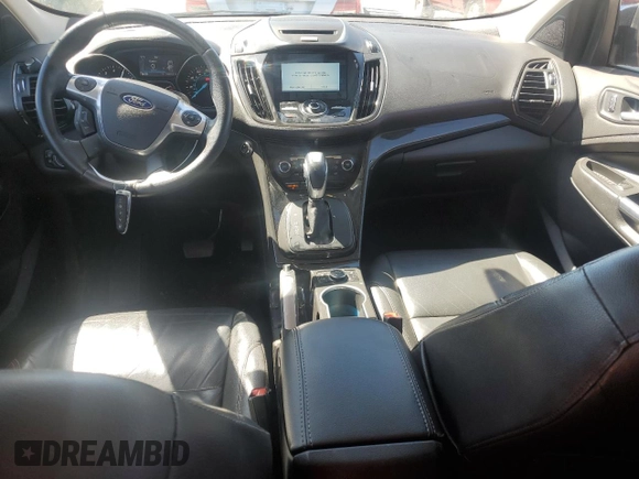 2016 Ford Escape Titanium with VIN 1FMCU9J98GUA77653, listed as a Copart auction lot 49594515 with 186,002 mi miles and Salvage Title. Bid and sale history available at DreamBid. Image 8.