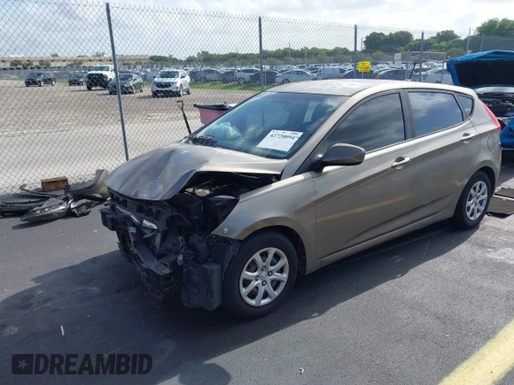 2012 Hyundai Accent GS with VIN KMHCT5AE1CU007575, listed as a IAAI auction lot 42720094 with 132,118 mi miles and . Bid and sale history available at DreamBid. Image 18.