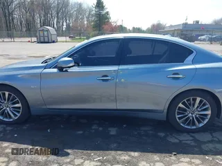 2019 Infiniti Q50 Luxe with VIN JN1EV7AR6KM550475, listed as a IAAI auction lot 42059071 with 79,534 mi miles and . Bid and sale history available at DreamBid. Image 14.