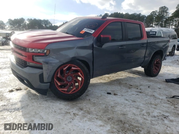 2021 Chevrolet Silverado 1500 RST with VIN 3GCUYEET6MG286206, listed as a Copart auction lot 87285864 with 91,433 mi miles and Salvage Title. Bid and sale history available at carsss.com. Image 1.