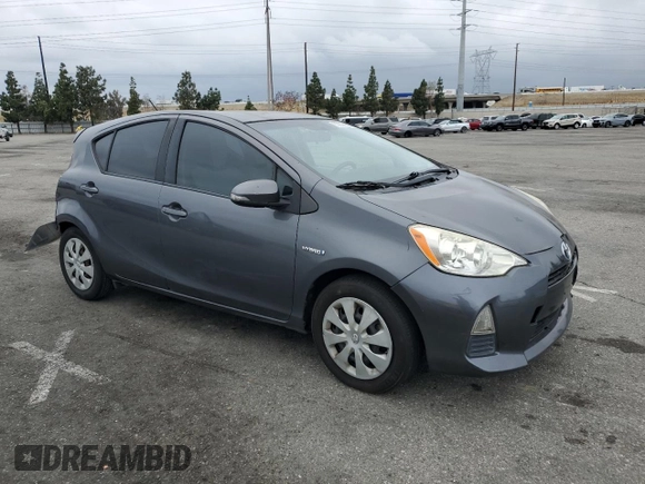 2012 Toyota Prius c One with VIN JTDKDTB32C1028595, listed as a Copart auction lot 53305535 with Not Provided miles and Salvage Title. Bid and sale history available at carsss.com. Image 4.